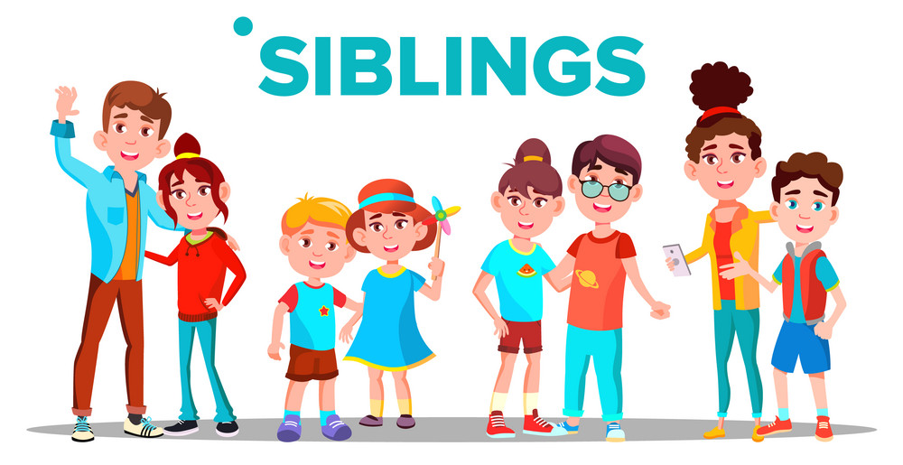 Siblings Clip Art