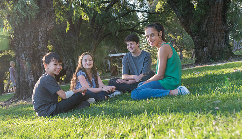 A group of young people